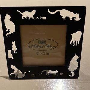 Cat Cut-outs Photo Frame Ashleigh Manor 3” x 3” Metal